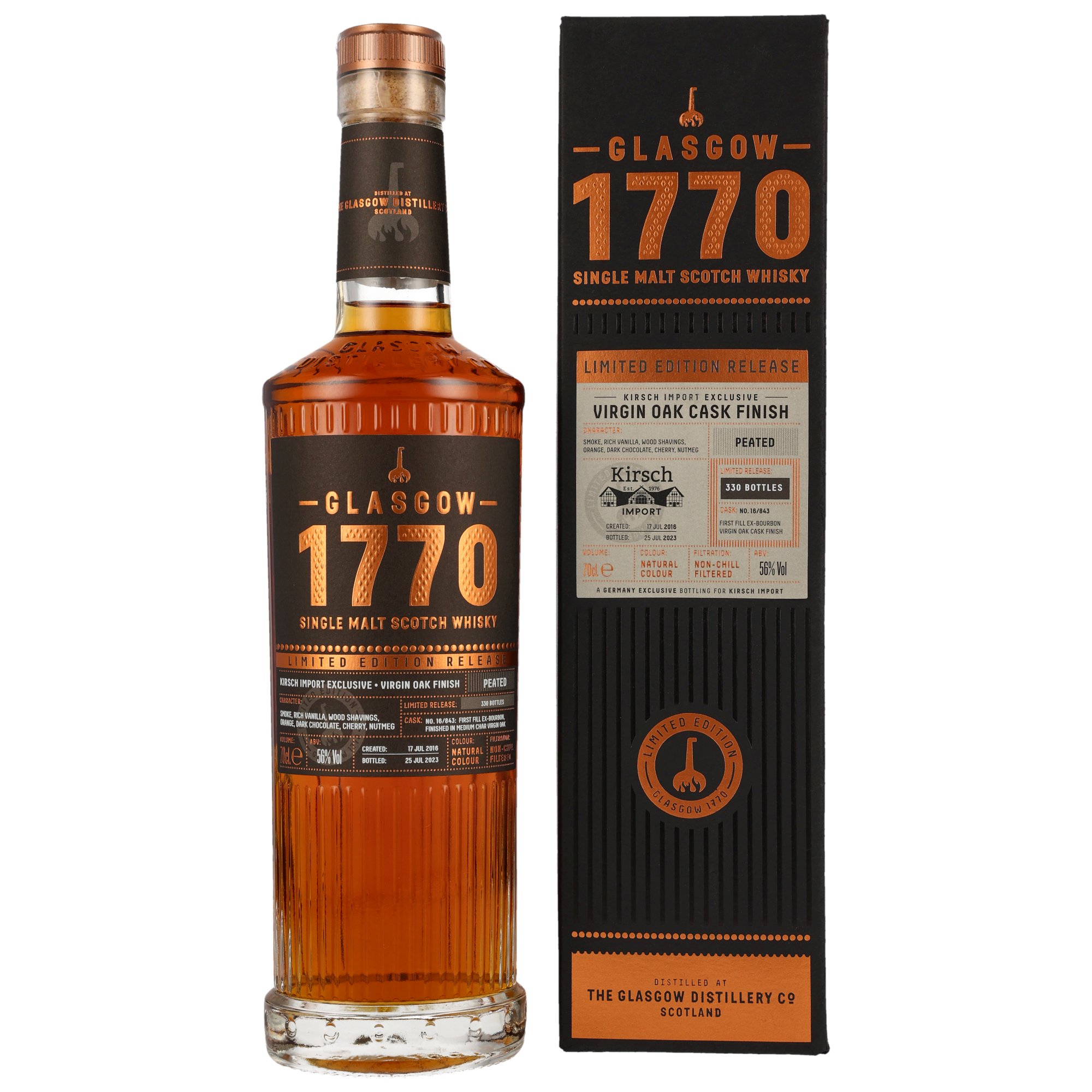 1770 Glasgow Single Malt 2016/2023 - 7 y.o. - Virgin Oak Cask