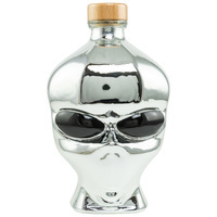 Outerspace Alien Head Vodka Chrome Edition